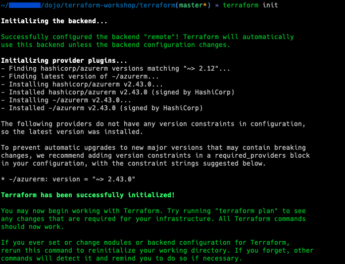 Terraform Init